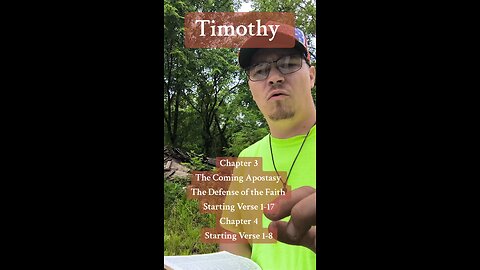 Timothy Chapter 3-4