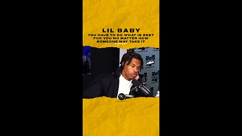 @lilbaby You have to do what is best for you no matter how someone may take it