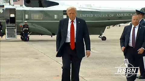 President Trump Arrives at Joint Base Andrews and Talks with Press