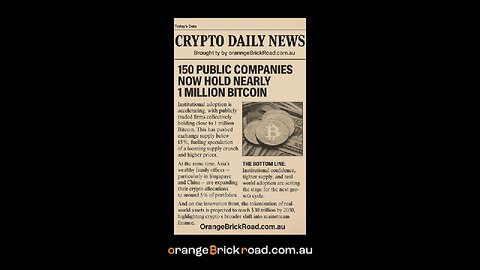 150 Public Companies Now Hold Nearly 1 Million Bitcoin