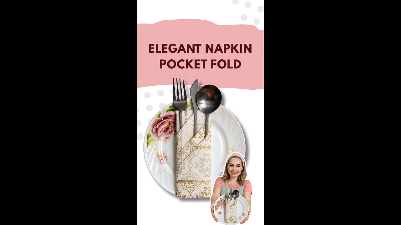 Elegant Napkin Pocket Fold | Table Decor Hack