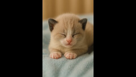 From Blind Newborn to Bright Blue Eyes | Snowshoe Kitten’s First Days
