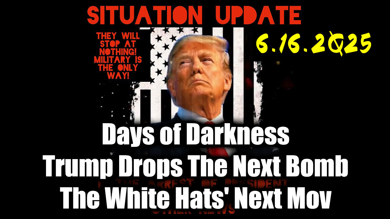 Situation Update 6.16.25 - Trump MAKE BIGGEST Announcement YET, An Emergency Reset Coming