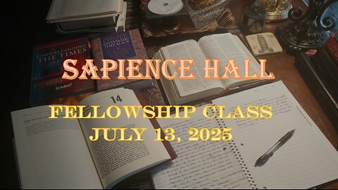 Sapience Hall - Sunday School - Fellowship Class - July 13, 2025 - Zephaniah 2:4-9