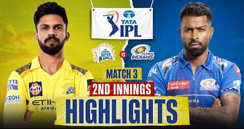 Mumbai Indians Vs Chennai Super Kings | IPL 2025 | 2nd Innings HIGHLIGHTS | tapmad