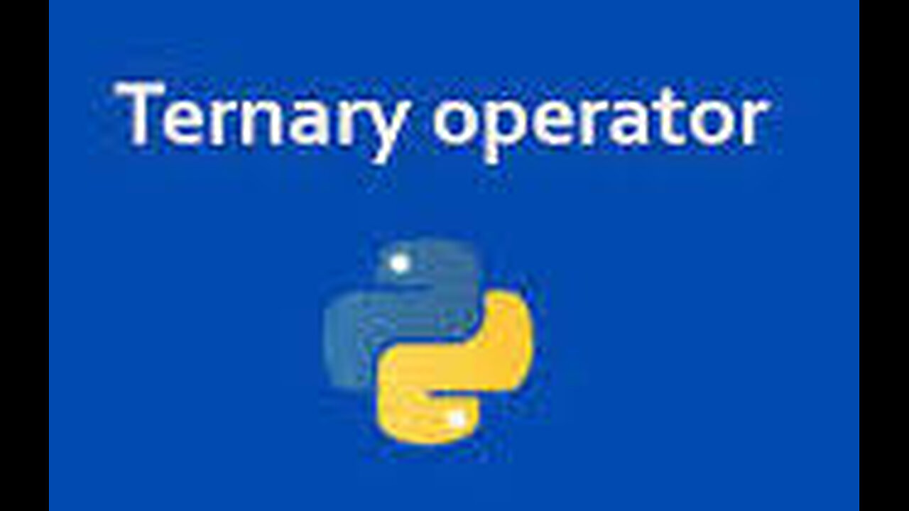 35. Python: Ternary Operator