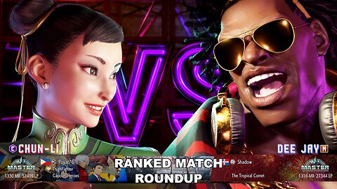 Kuya Kalbo SF6 Ranked Match Roundup. Chun Li Master Rank [Hori Fight Stick]