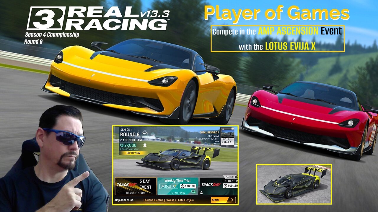 Player of Games: Real Racing 3 Update 13.3: Compete in the AMP ASCENSION Event with LOTUS EVIJA X