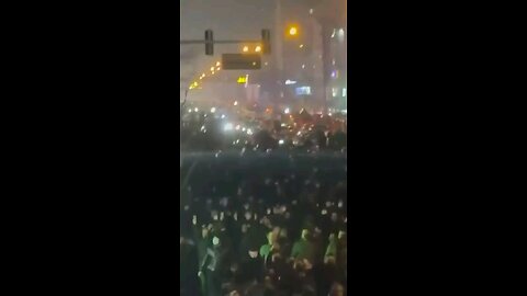 Protests in Tehran tonight