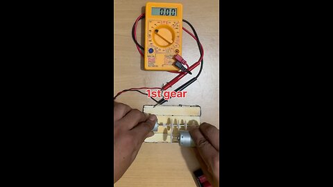 Voltage Output Comparison Across Gear Stages | Multimeter Test