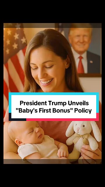 President Trump unveils Baby's First Bonus Policy