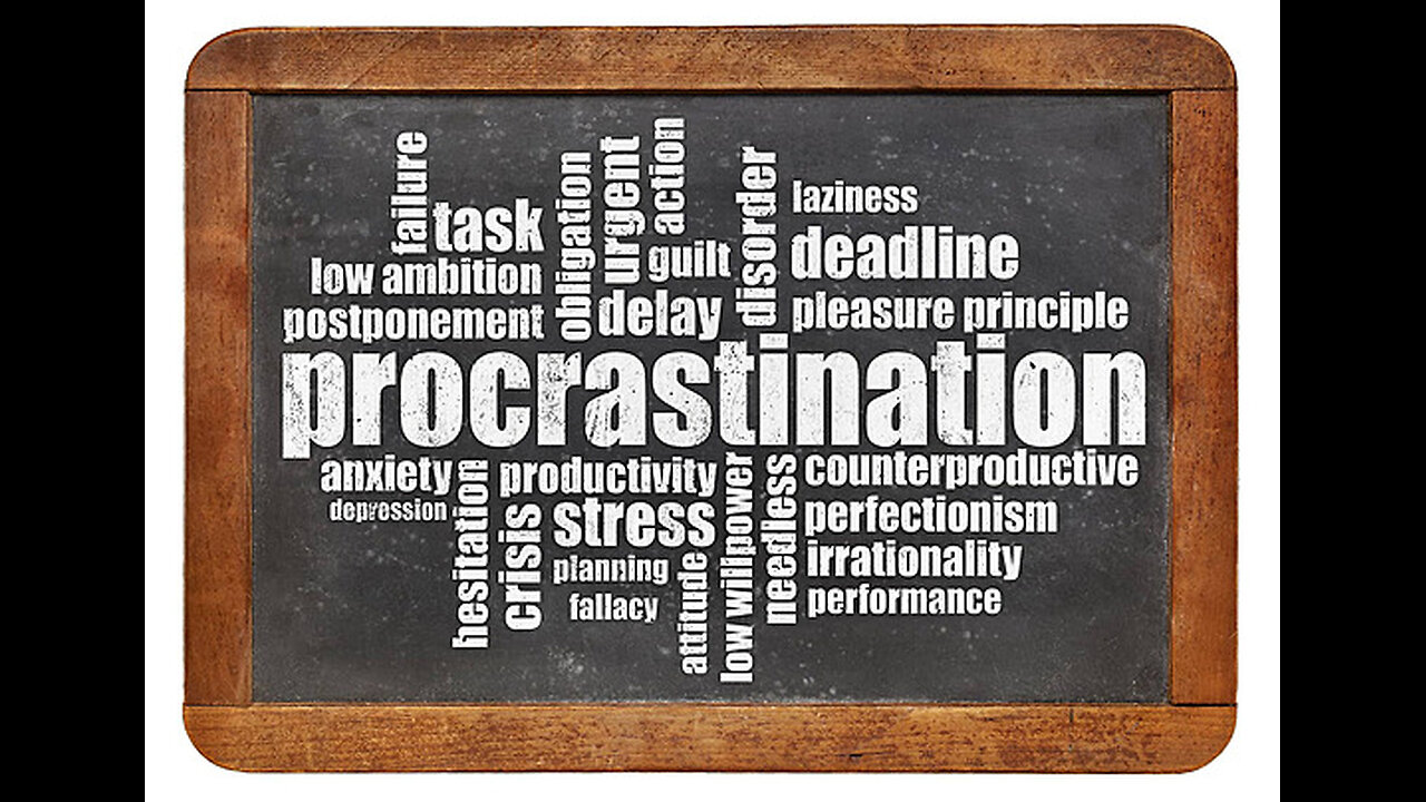 The Spirit of procrastination will cause stagnation both spiritually and physically!