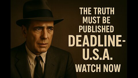 Deadline – U.S.A. (1952) | Humphrey Bogart | Full Classic Film Noir Movie