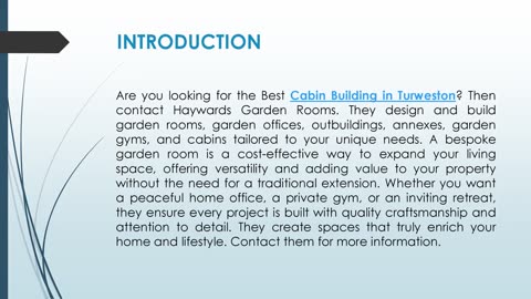 Best Cabin Building in Turweston