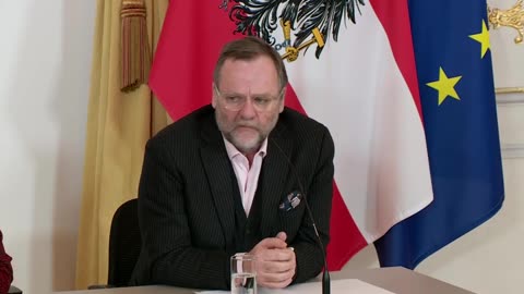 Pressefoyer nach dem Ministerrat