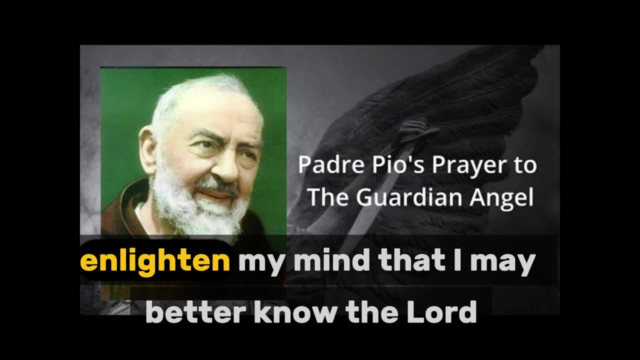 Padre Pio’s Guardian Angel Prayer