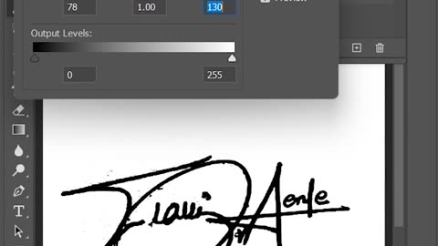 Convert a photo of a signature to a scanned signature with Photoshop