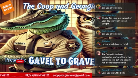 Tuesday Gavel To Gravel With MrCoop And Georgie @GeorgieslifeUnfiltered @veterannation1