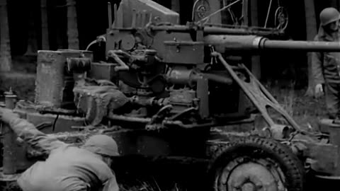 DIRECT FIRE ANTIAIRCRAFT GUNS, ... - DIRECT FIRE ANTIAIRCRAFT GUNS, MONSCHAU, GERMANY - 111-adc-2644