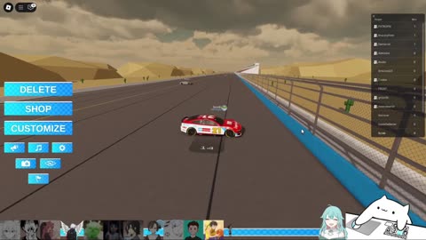 Ina Plays Roblox Racing Game [Backstretch Battles]
