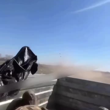 Russian Soldier Launched Out the Back of ATV At Speed
