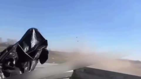 Russian Soldier Launched Out the Back of ATV At Speed