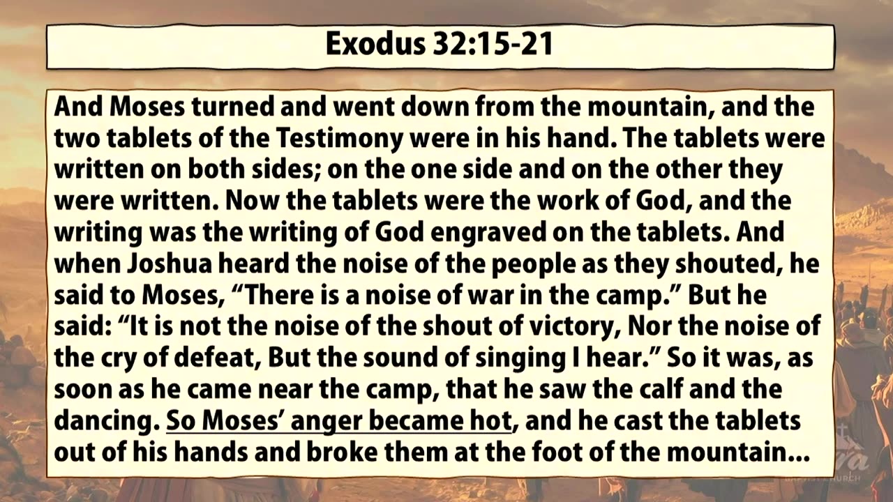 The Frightful Reality of Human Unfaithfulness - Exodus 32 - Less 23