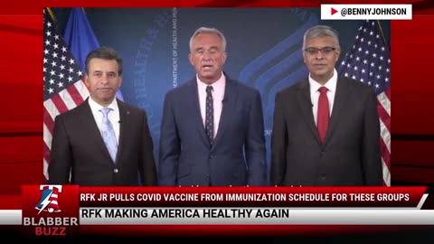 RFK Jr Pulls COVID Vaccine From Immunization Schedule For These Groups