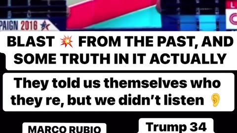 From The Past: They Told Us With Their Own Mouths Who They Are - Many Didn't Listen