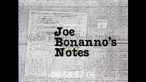 The Big Cheese Joe Bonanno’s Notes (1981)