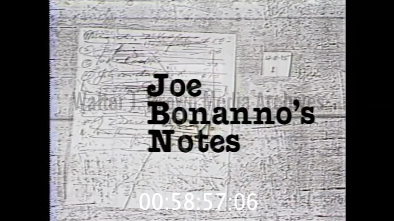 The Big Cheese Joe Bonanno’s Notes (1981)