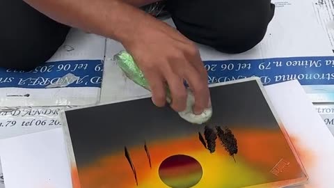 Asking A Street Artist in Rome To Paint My Laptop