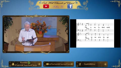 Oak Hill Church of Christ Worship Stream Live!