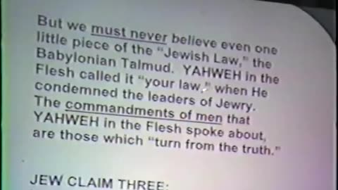 James Wickstrom - YHVH - The word is NOT jewish ( Only left side sound )