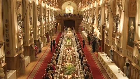 King Charles gives a toast to President Trump and First Lady