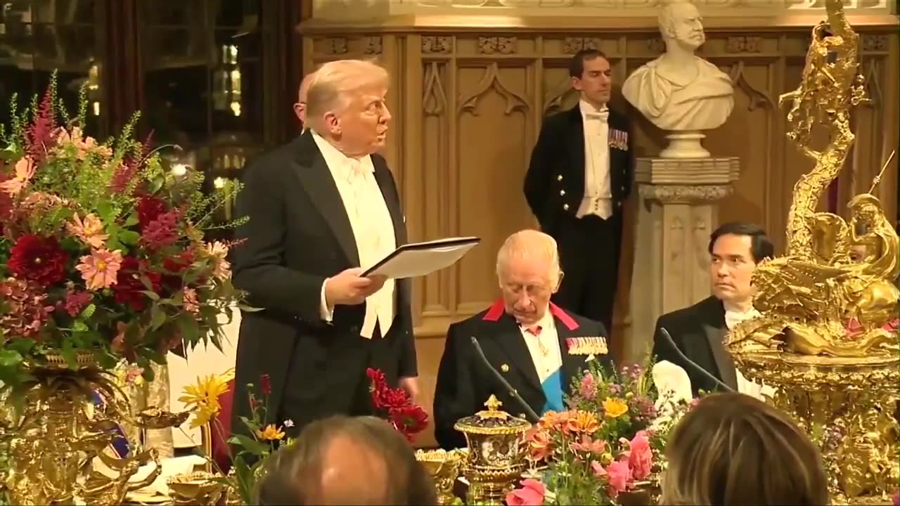 President Trump Delivers Remarks at the State Banquet at Windsor Castle
