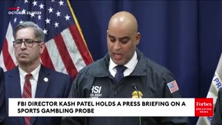 FBI Director Kash Patel Holds Briefing On Investigation Into NBA Gambling And The Mafia