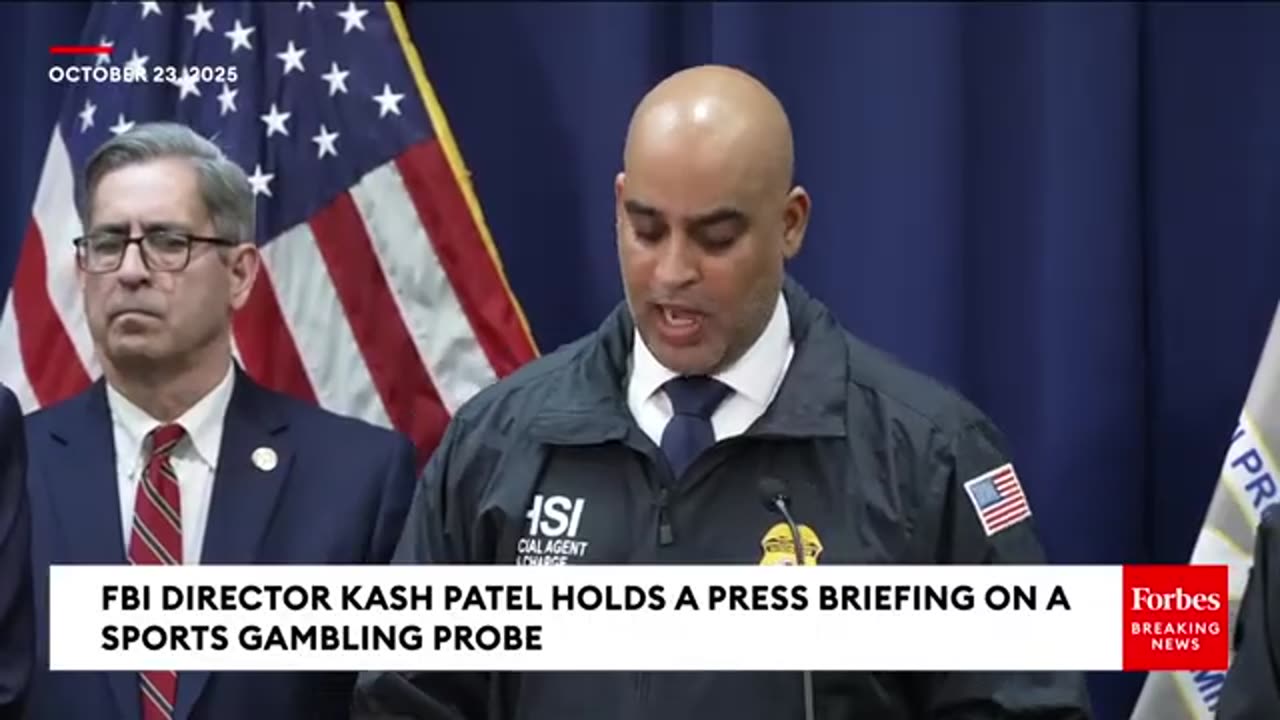 FBI Director Kash Patel Holds Briefing On Investigation Into NBA Gambling And The Mafia
