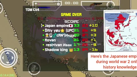 MiniMilitia Russia server with pro Russia players ,Japan Vs Russia