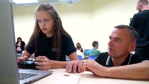 Russia's neighbor Lithuania teaches children drone skills