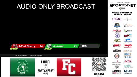 NOVEMBER 14 2025 HIGH SCHOOL FOOTBALL: Fort Cherry Rangers VS Laurel Spartans