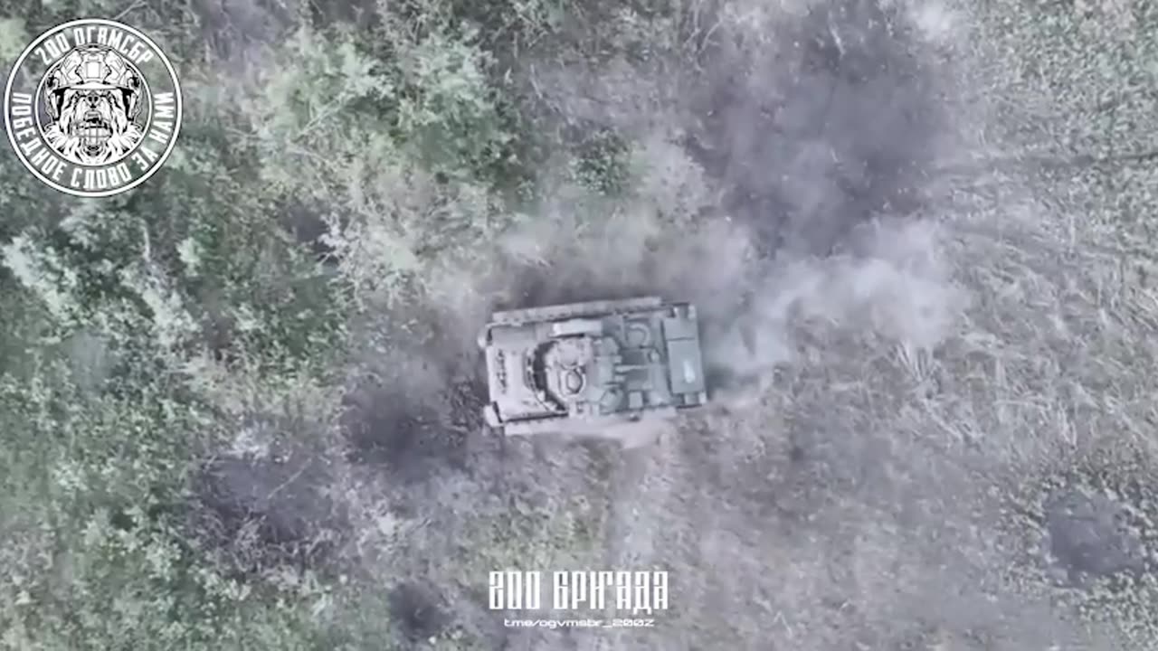 Ukrainian Landing forces, gets greeted by a drone