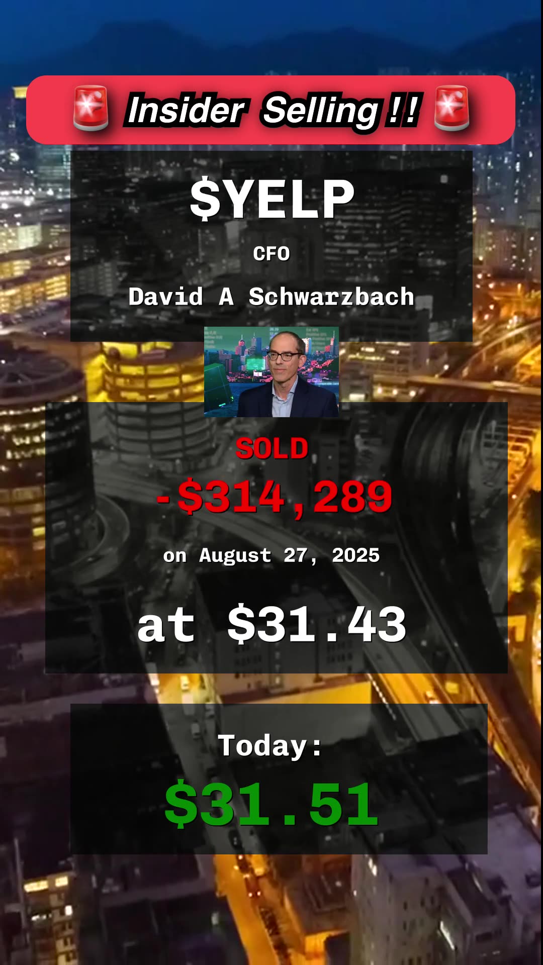 🔥 insider selling at $UMBF, $WGS, $YELP #insidertrading #stocks #finance