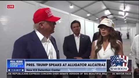 President Trump Visits Alligator Alcatraz