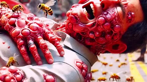 Bee Takes REVENGE by Building a Hive Inside Cat’s Belly! 😱🐝🐈‍⬛"