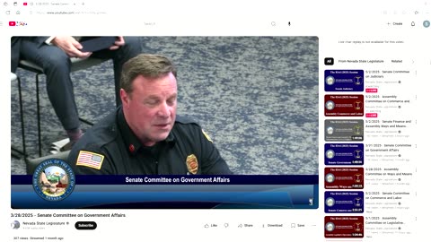 SB319 clip of discussion with NV Senators & fire chiefs