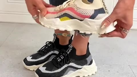 Breathable Knit Sneakers With Cloud Foam Comfort