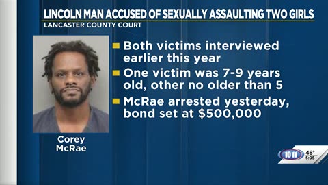 Lincoln black man accused of sexually assaulting two children