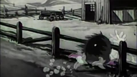 Oswald the Lucky Rabbit: Bronco Buster (1935) Butt Kick Scene