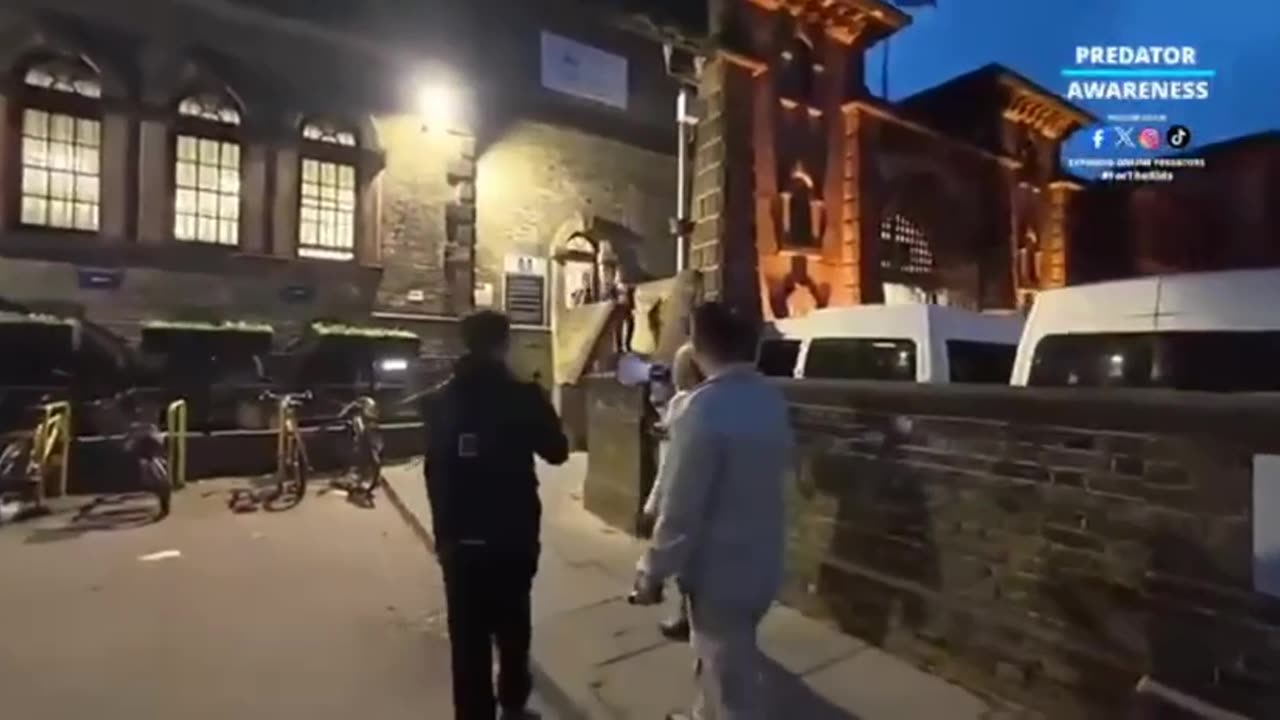 An angry mother protests outside HM Prison Wandsworth after they let a foreign sex offender out early